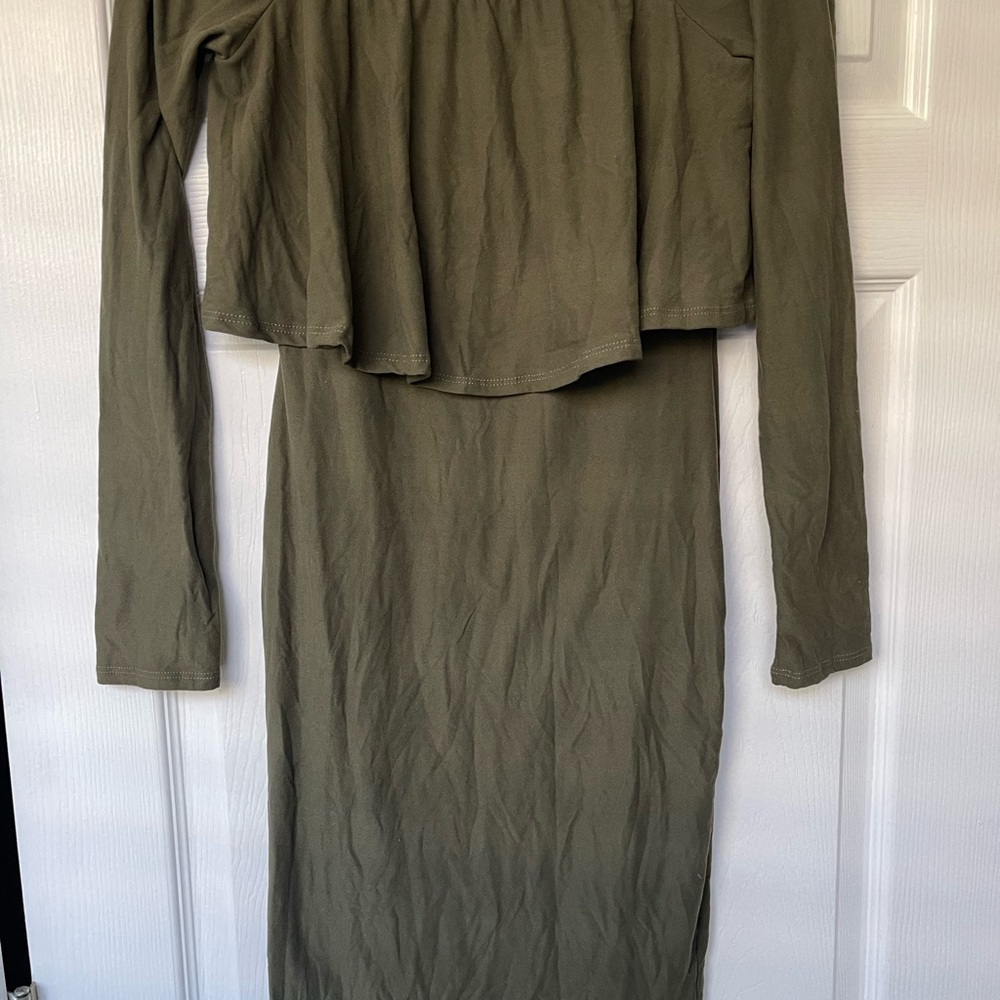 Fashion Nova Olive Green Top